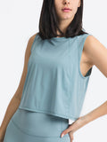 Millennia Round Neck Cropped Active Tank - Hovatok