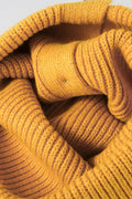 Button Detail Rib-Knit Cuff Beanie - Hovatok