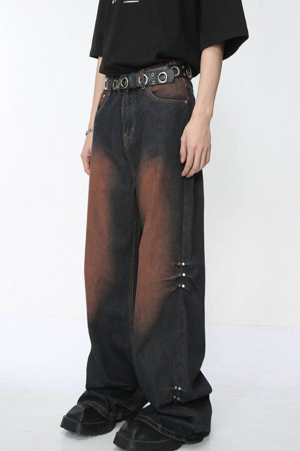 Wide Leg Jeans with Pockets - Hovatok