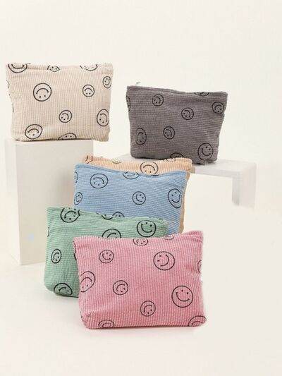 Zenana Corduroy Smile Clutch Bag - Hovatok