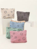 Zenana Corduroy Smile Clutch Bag - Hovatok