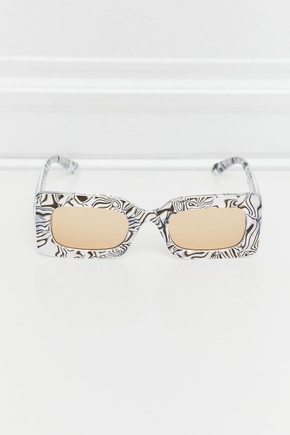 Tortoiseshell Rectangle Polycarbonate Sunglasses - Hovatok