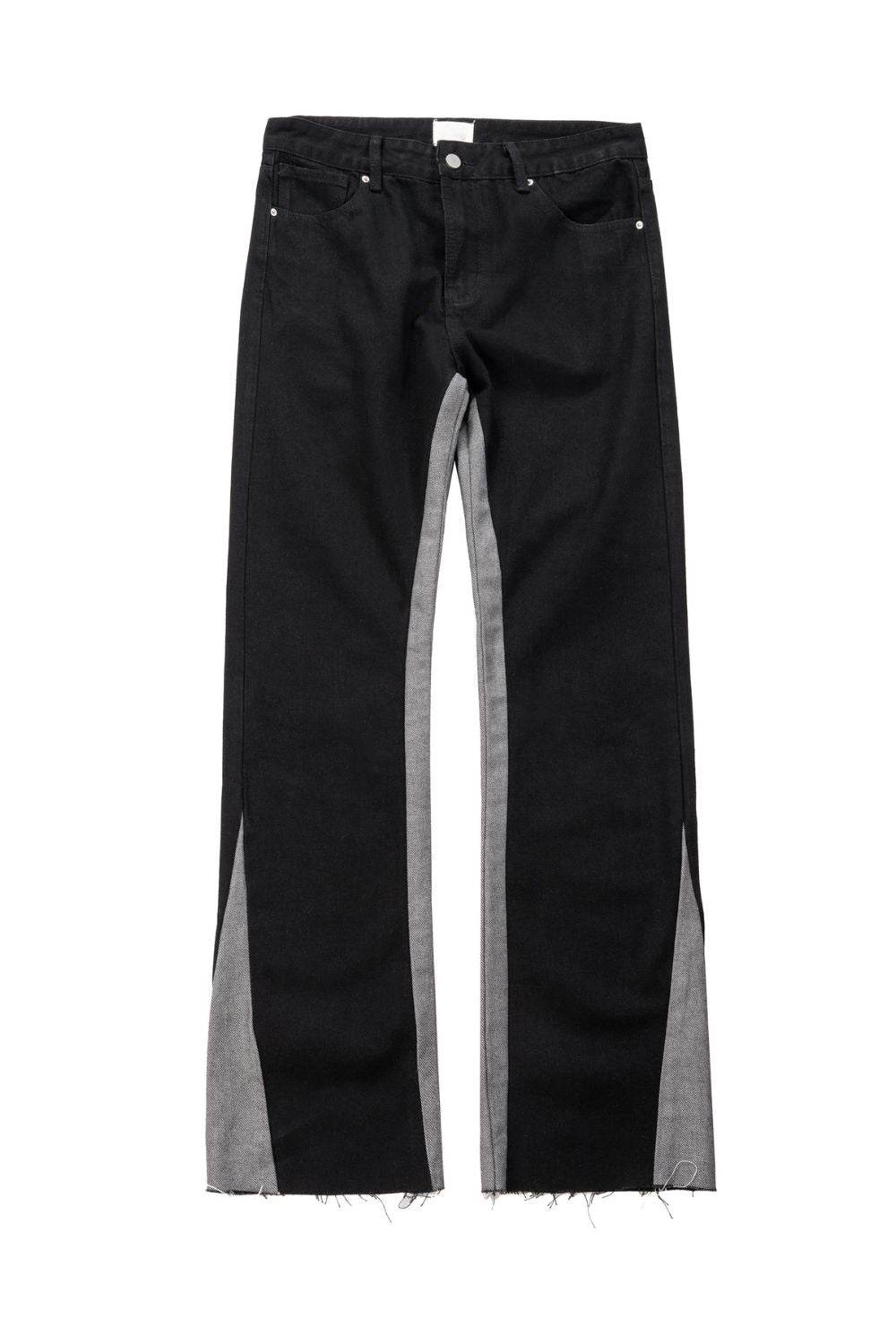 Men's Contrast Bootcut Jeans - Hovatok