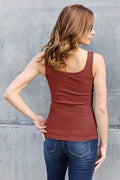 Basic Bae Full Size Square Neck Wide Strap Tank - Hovatok