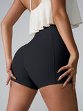 High Waist Active Shorts - Hovatok