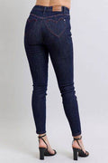Judy Blue Full Size Heart Shaped Back Pockets Skinny Jeans - Hovatok