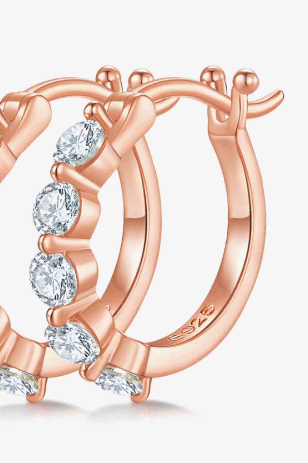 Adored 1 Carat Moissanite 925 Sterling Silver Earrings - Hovatok