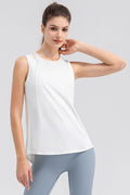 Round Neck Wide strap Active Tank - Hovatok