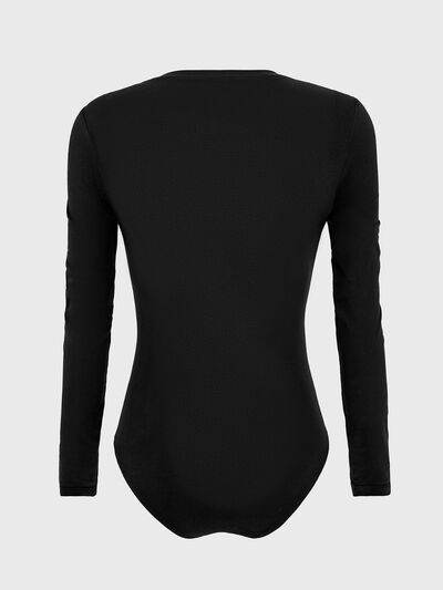 Round Neck Long Sleeve Bodysuit - Hovatok