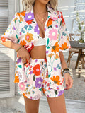 Devine Printed Button Down Shirt and Shorts Set - Hovatok