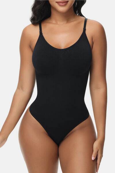Spaghetti Strap Tummy Control Bodysuit - Hovatok