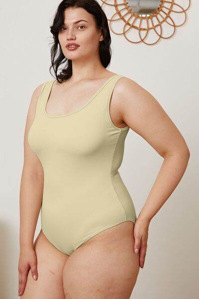 Basic Bae Full Size Square Neck Sleeveless Bodysuit - Hovatok