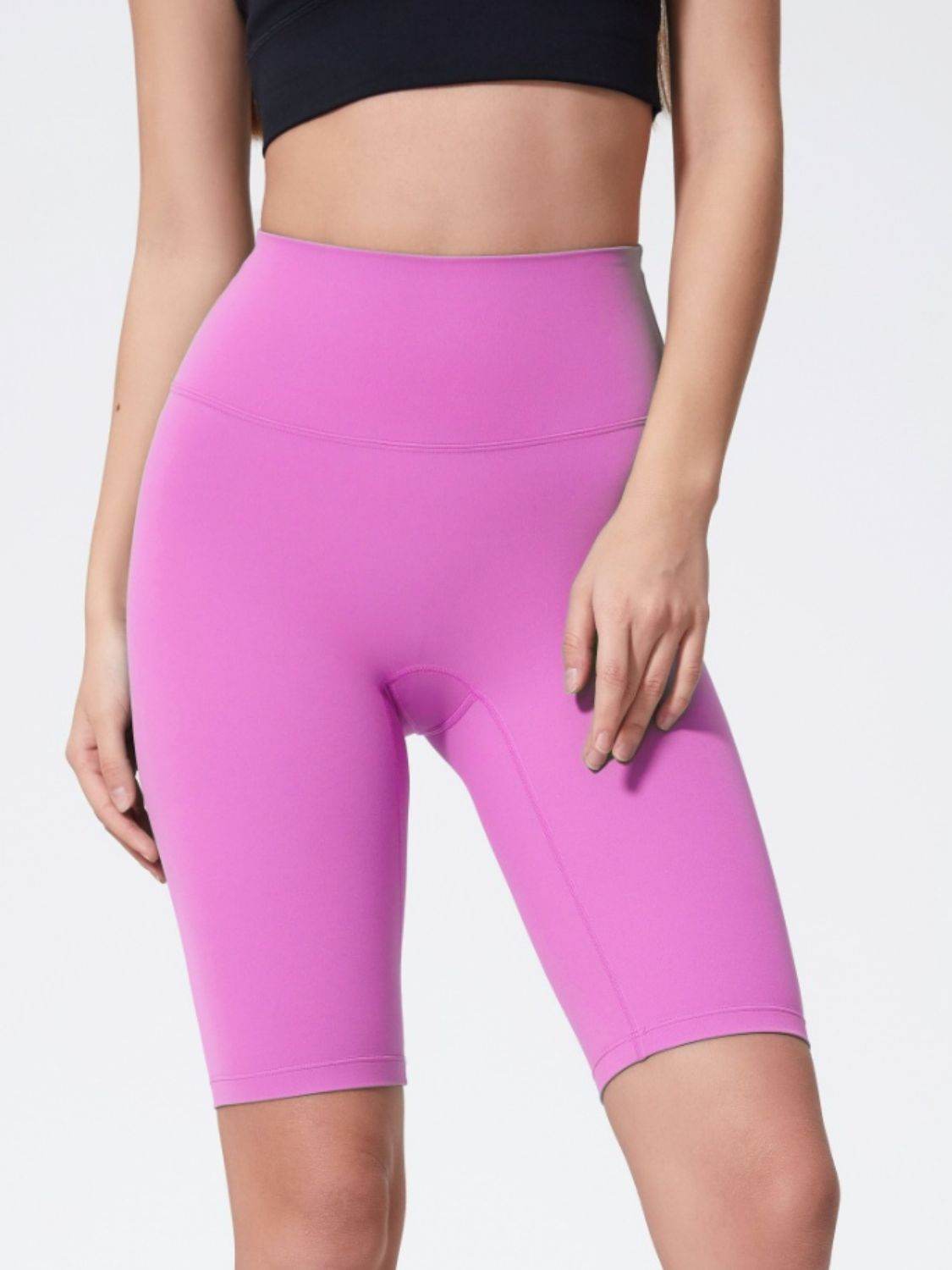 Millennia High Rise Wide Waistband Active Shorts - Hovatok