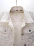 Full Size Cropped Denim Jacket Plus Size - Hovatok