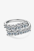 Adored Moissanite 925 Sterling Silver Ring - Hovatok