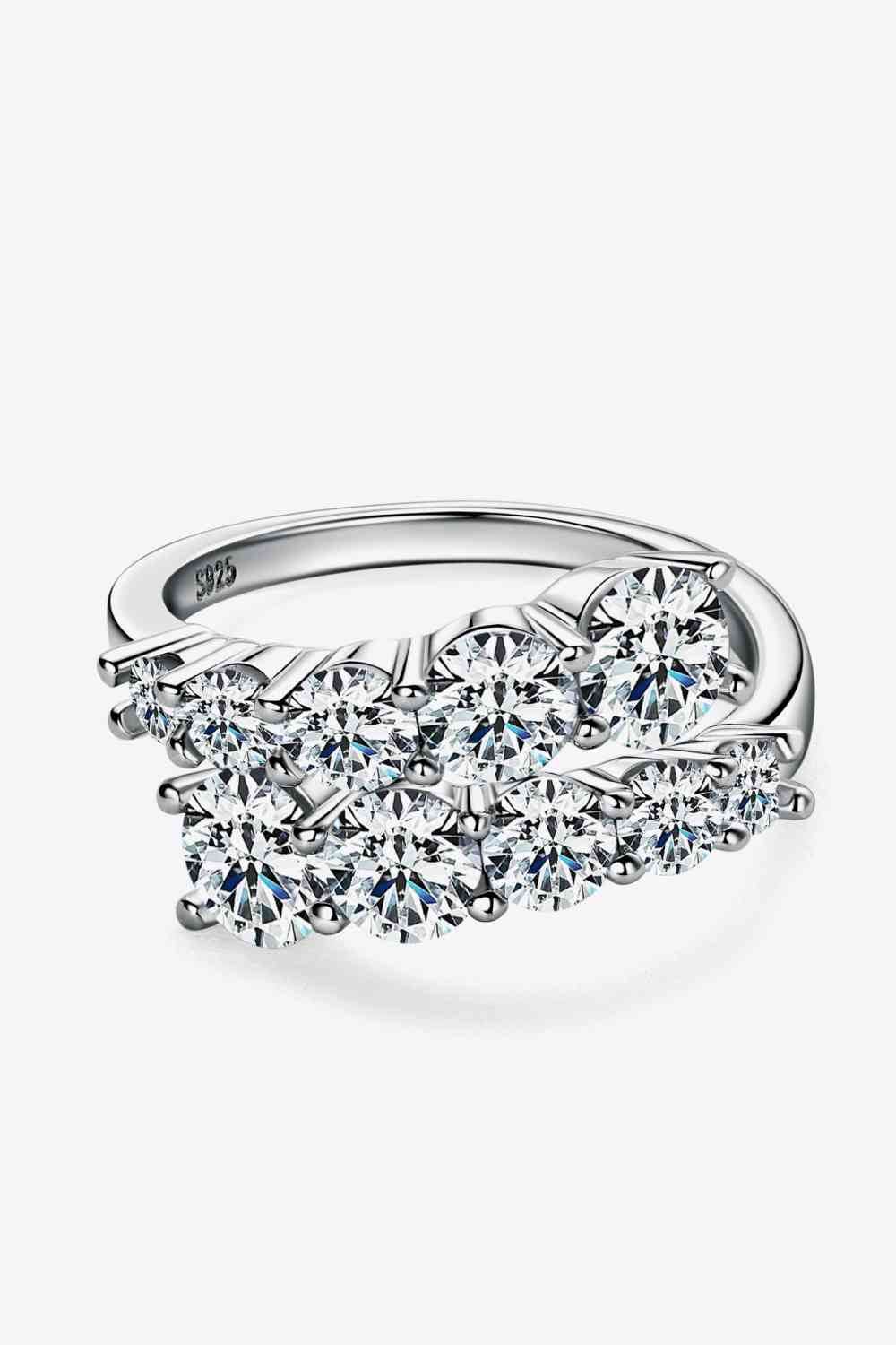 Adored Moissanite 925 Sterling Silver Ring - Hovatok