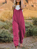 Double Take Full Size Sleeveless V-Neck Pocketed Jumpsuit - Hovatok