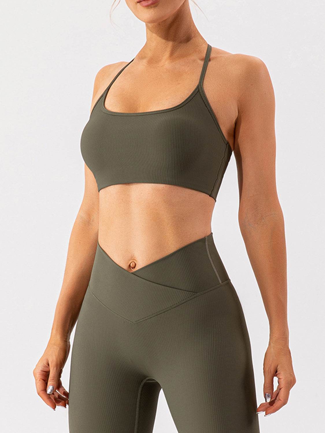 Spaghetti Strap Active Bra - Hovatok