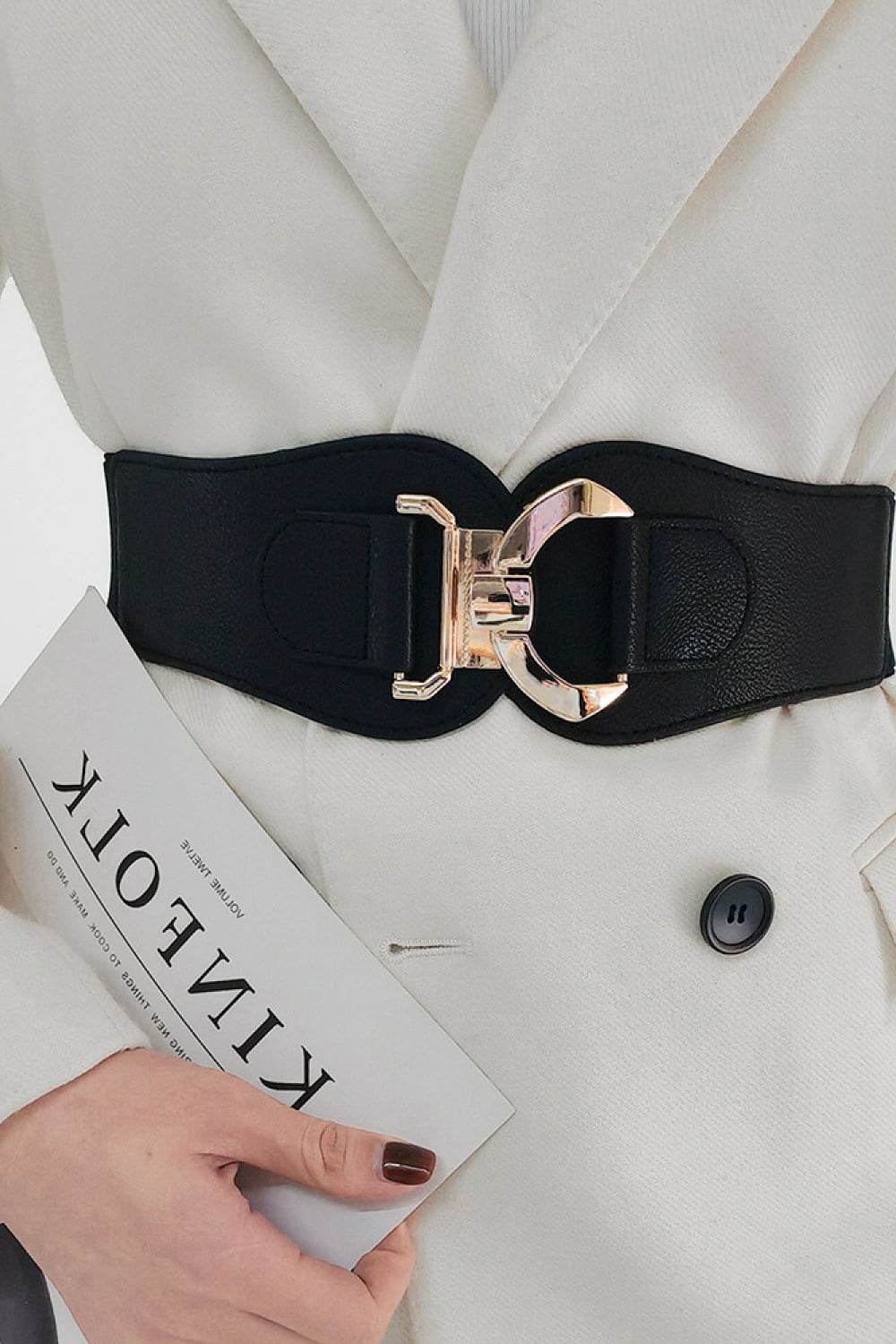 Alloy Buckle Elastic Belt - Hovatok