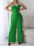 Devine Tie Back Backless Crisscross Jumpsuit - Hovatok