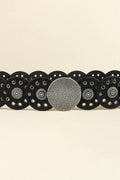 Round Shape PU Leather Belt - Hovatok