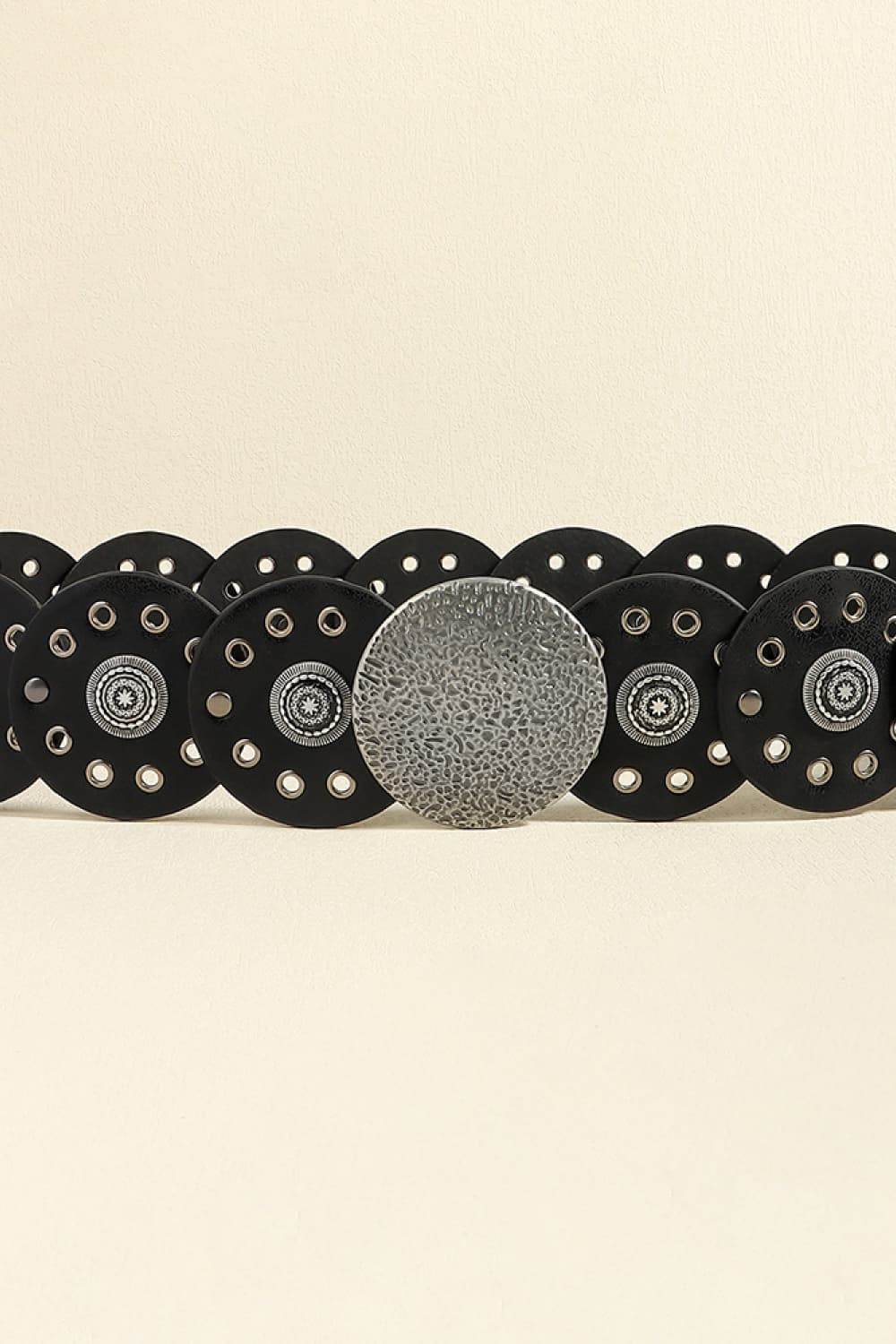 Round Shape PU Leather Belt - Hovatok