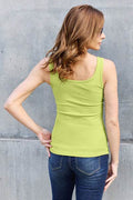 Basic Bae Full Size Square Neck Wide Strap Tank - Hovatok