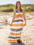 Tie-Dye Halter Neck Dress - Hovatok
