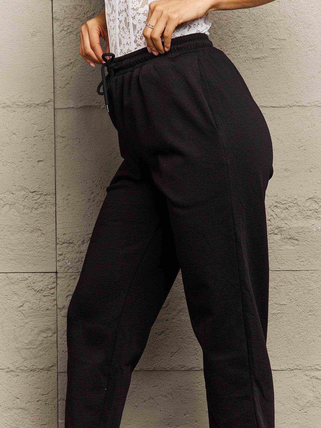 Simply Love Full Size Drawstring Sweatpants - Hovatok