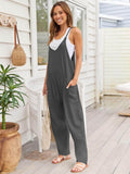 V-Neck Spaghetti Strap Jumpsuit - Hovatok