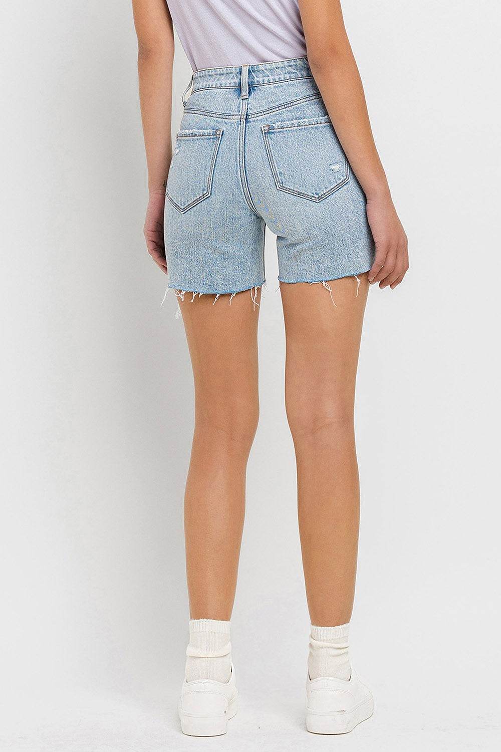 Vervet by Flying Monkey High Rise Denim Shorts - Hovatok