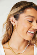 Adored Stainless Steel 18K Gold-Plated Earrings - Hovatok