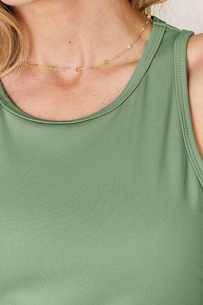 Basic Bae Full Size Round Neck Racerback Tank - Hovatok