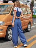Wide Strap Wide Leg Denim Overalls - Hovatok