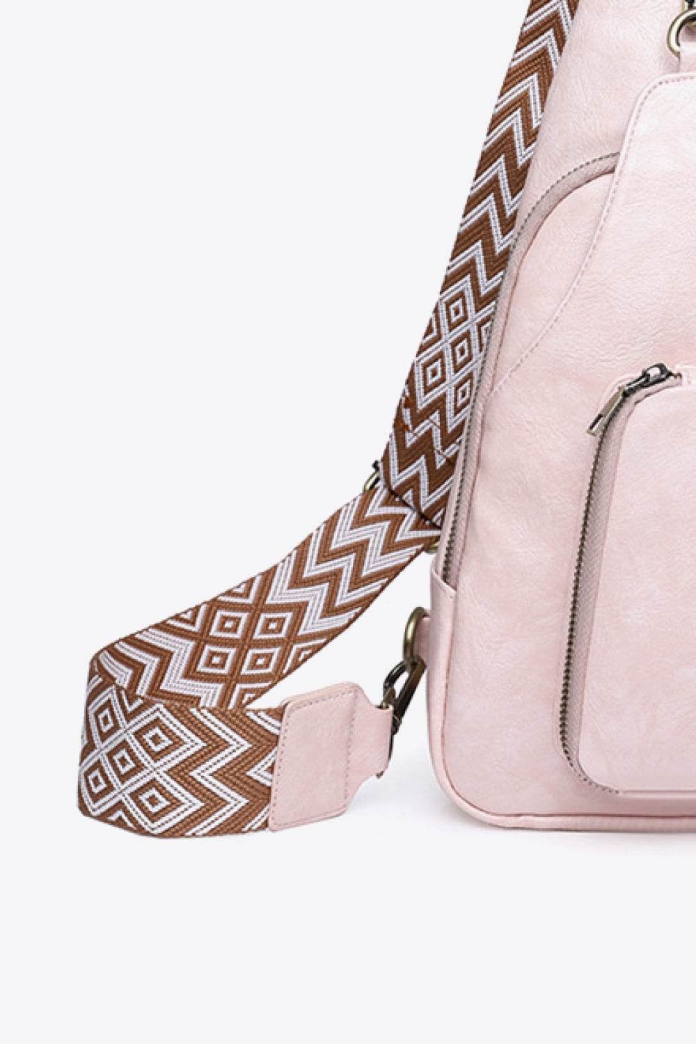 Adored Take A Trip PU Leather Sling Bag - Hovatok