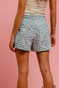 BiBi Rope Belt Leopard Shorts - Hovatok