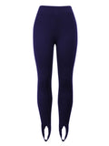 Ribbed Mid Waist Leggings - Hovatok