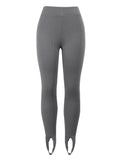 Ribbed Mid Waist Leggings - Hovatok