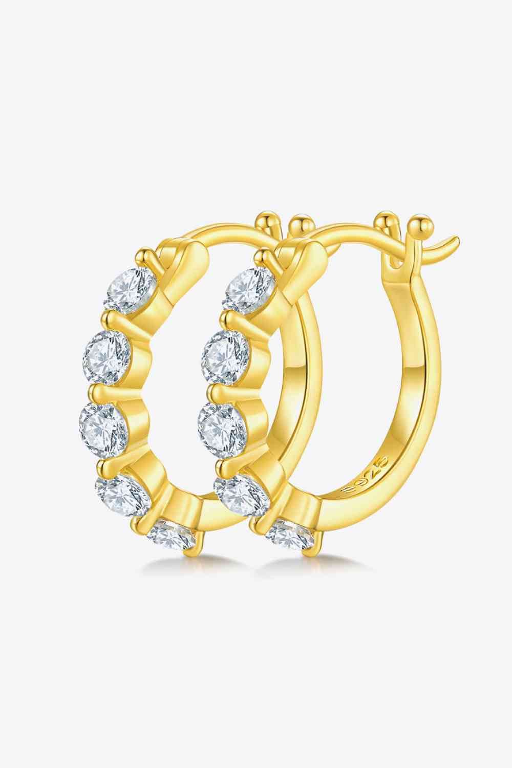 Adored 1 Carat Moissanite 925 Sterling Silver Earrings - Hovatok