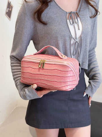 PU Leather Solid Color Wristlet - Hovatok