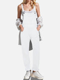 Square Neck Wide Strap Denim Overalls - Hovatok