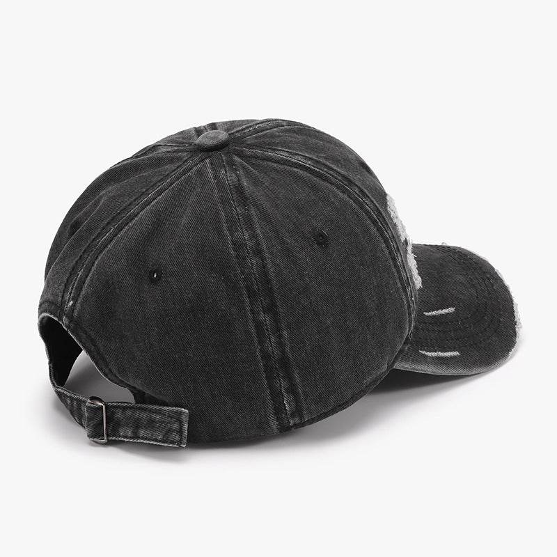 Distressed Adjustable Cotton Baseball Cap - Hovatok