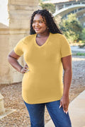 Basic Bae Bamboo Full Size V-Neck Short Sleeve T-Shirt - Hovatok