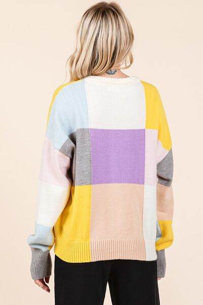 Mittoshop Color Block Round Neck Sweater - Hovatok