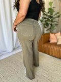 RFM Full Size High Rise Garment Dye Wide Leg Jeans - Hovatok