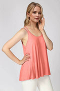 Basic Bae Bamboo Scoop Neck Double Spaghetti Straps Cami - Hovatok