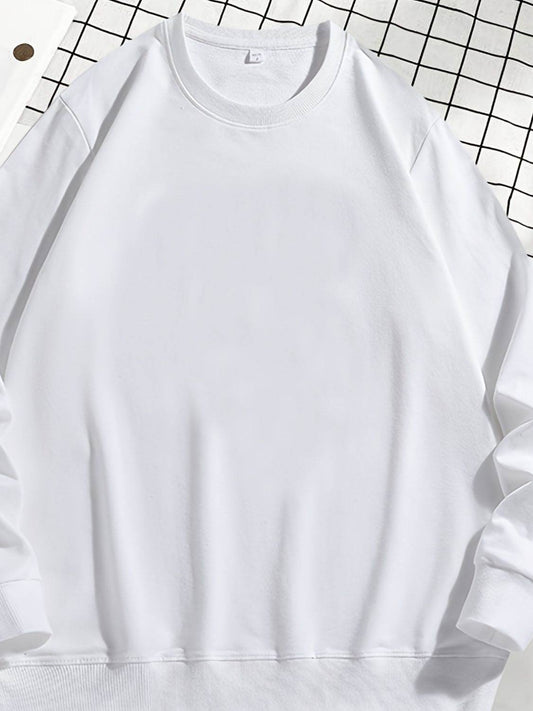Men's Plus Size Round Neck Sweatshir - Hovatok