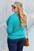 Basic Bae Full Size Round Neck Batwing Sleeve Top - Hovatok