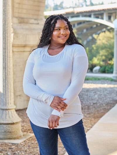 Basic Bae Full Size Round Neck Long Sleeve T-Shirt - Hovatok