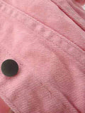 Full Size Cropped Denim Jacket Plus Size - Hovatok